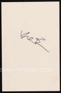 1r0414 KEVIN BACON 5.5 x 8.5 index card '90s can be framed together with original or repro still!