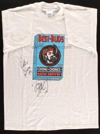 1r0388 TOMMY CHONG signed X-large T-shirt '97 Best-Buds Rolling Papers, Cheech & Chong's New Movie!