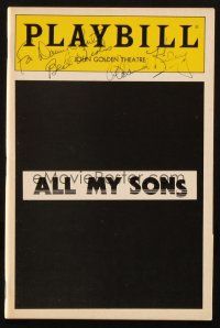 1r0358 RICHARD KILEY signed playbill '87 when he appeared in All My Sons on Broadway!
