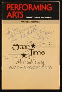 1r0364 STAR TIME signed playbill '83 by BOTH Peter Lind Hayes AND Mary Healy!