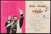 1r0397 OTHELLO signed stage play souvenir program book '82 by Plummer, Wiest, Grammer & Burr!
