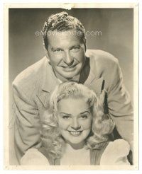 1r0470 ALICE FAYE signed deluxe 8x10 still '40s portrait with her bandleader husband Phil Harris!