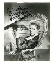 1r0471 AMANDA BLAKE signed 8x10 still '50s close up of the sexy Miss Kitty actress with parasol!