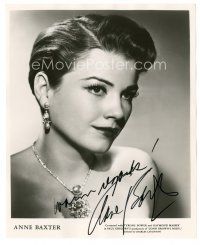 1r0476 ANNE BAXTER signed stage play 8x10 still '53 when she appeared on stage in John Brown's Body!