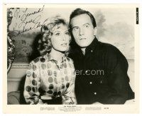 1r0483 BARBARA EDEN signed 8x10 still '63 close up with Pat Boone from The Yellow Canary!