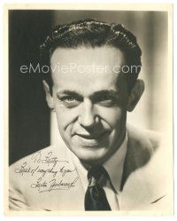 1r0489 BARTON YARBOROUGH signed deluxe radio 8x10 still'40s he was Cliff Barbour in One Man's Family