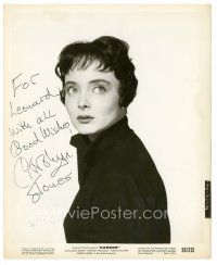 1r0508 CAROLYN JONES signed 8x10 still '59 great head & shoulders portrait from Career!