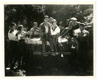 1r0534 DOROTHY GULLIVER signed 8.25x10 still '20s on giant tree stump surrounded by laughing people!