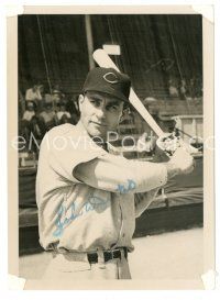 1r0457 JOHN WYROSTEK signed 5x7 still '40s the Cincinnati Reds major league baseball player!
