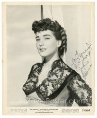 1r0607 JULIE ADAMS signed 8x10 still '53 in sexy lace outfit from The Stand at Apache River!