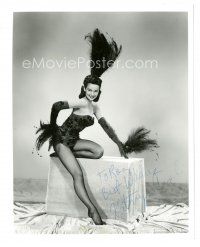 1r1052 KATHRYN GRANT signed 8x10 REPRO still '80s full-length showgirl, she wrote her married name!