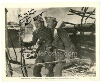1r0690 ROBERT YOUNG signed 8.25x10 still '40 close up with Walter Brennan in Northwest Passage!