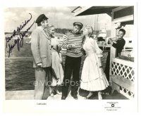 1r0712 SHIRLEY JONES signed TV 8x10 still R70s close up with MacRae & her co-stars in Carousel!