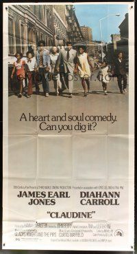 1s537 CLAUDINE 3sh '74 James Earl Jones & Diahann Carroll! in a heart & soul comedy!