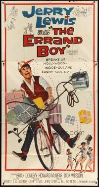 1s567 ERRAND BOY 3sh '62 screwball Jerry Lewis breaks up Hollywood inside-out & funny-side up!