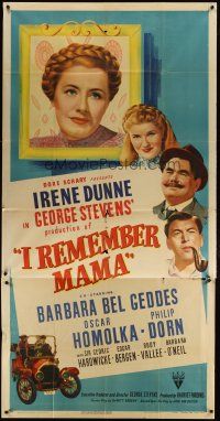 1s604 I REMEMBER MAMA 3sh '48 Irene Dunne, Barbara Bel Geddes, directed by George Stevens!