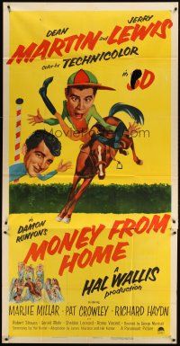 1s648 MONEY FROM HOME 3sh '54 3-D Dean Martin & horse jockey Jerry Lewis!