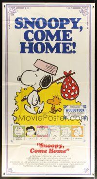 1s722 SNOOPY COME HOME 3sh '72 Peanuts, Charlie Brown, great Schulz art of Snoopy & Woodstock!