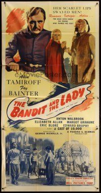 1s723 SOLDIER & THE LADY 3sh R45 Anton Walbrook as Michael Strogoff, The Bandit & the Lady!