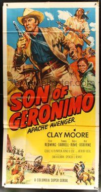 1s727 SON OF GERONIMO 3sh '52 art of Apache Avenger Clayton Moore by Glenn Cravath!