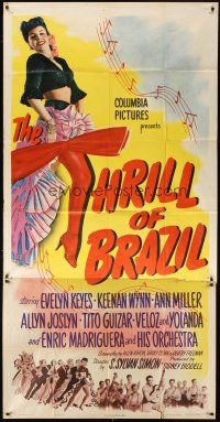 1s751 THRILL OF BRAZIL 3sh '46 great full-length image of sexy Ann Miller showing her leg!