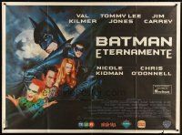 1s096 BATMAN FOREVER Argentinean 43x58 '95 Val Kilmer, Nicole Kidman, Tommy Lee Jones, Jim Carrey