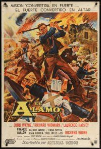 1s114 ALAMO Argentinean '60 John Wayne & Richard Widmark in the Texas War of Independence!