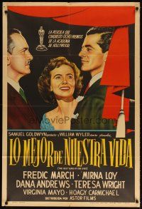 1s122 BEST YEARS OF OUR LIVES Argentinean R50s William Wyler, Fredric March, Dana Andrews, Wright