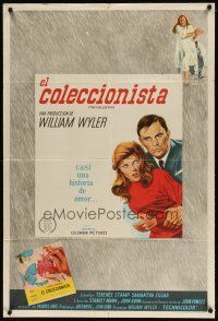 1s135 COLLECTOR Argentinean '65 art of Terence Stamp & Samantha Eggar, William Wyler directed!