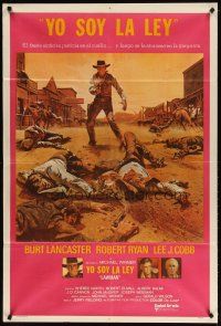 1s183 LAWMAN Argentinean '71 Burt Lancaster, Robert Ryan, Lee J. Cobb, directed by Michael Winner!