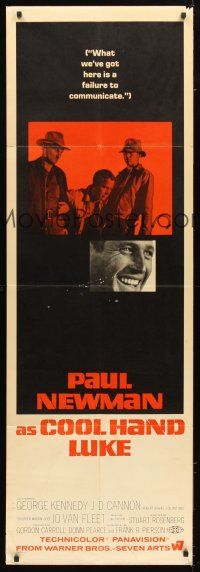 1s089 COOL HAND LUKE door panel '67 Paul Newman, what we've got here is a failure to communicate!