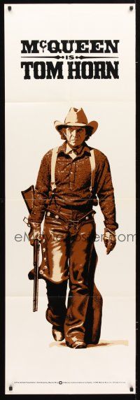 1s093 TOM HORN door panel '80 wonderful full-length image of cowboy Steve McQueen!