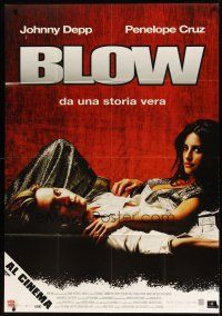 1s267 BLOW Italian 1p '01 Johnny Depp & Penelope Cruz in cocaine biography!