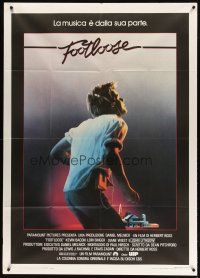 1s312 FOOTLOOSE Italian 1p '84 teenage dancer Kevin Bacon has the music on his side!