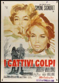 1s381 NAKED AUTUMN Italian 1p '61 Les Mauvais coups, art of Simone Signoret by Arnaldo Putzu!
