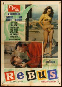 1s404 REBUS Italian 1p '68 Laurence Harvey & sexy full-length Ann-Margret in bikini!