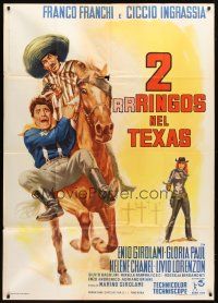 1s453 TWO R-R-RINGOS FROM TEXAS Italian 1p '67 Due rrringos nel Texas, wacky spaghetti western!
