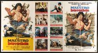 1s053 DRUNKEN MASTER Spanish/U.S. 1-stop poster '78 Jackie Chan classic, great kung fu artwork!