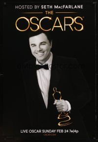 1t020 85TH ANUUAL ACADEMY AWARDS TV 1sh '13 wacky Seth MacFarlane holding flaming Oscar!
