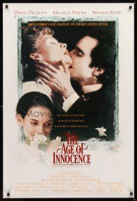 1t036 AGE OF INNOCENCE 1sh '93 Martin Scorsese, Daniel Day-Lewis, Winona Ryder