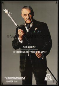 1t061 AVENGERS teaser DS 1sh '98 Sean Connery as Sir August, destroying the world in style!