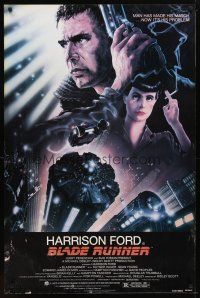 1t104 BLADE RUNNER 1sh '82 Ridley Scott sci-fi classic, art of Harrison Ford by Alvin!