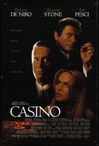 1t139 CASINO int'l DS 1sh '95 Scorsese, Robert De Niro & Sharon Stone, Pesci rolls snake-eyes!