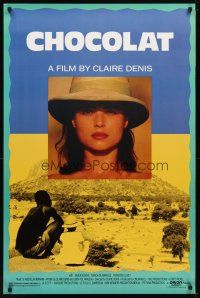 1t145 CHOCOLAT 1sh '88 a film by Claire Denis set in West Africa, cool image!