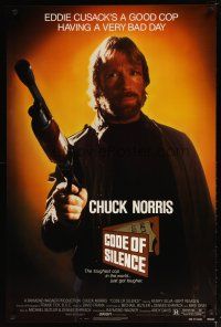 1t152 CODE OF SILENCE 1sh '85 Chuck Norris is a good cop having a very bad day!