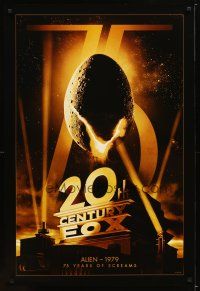 1t013 20TH CENTURY FOX 75TH ANNIVERSARY commercial poster '10 image of Alien egg hatching!