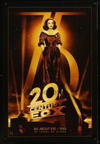 1t007 20TH CENTURY FOX 75TH ANNIVERSARY commercial poster '10 Bette Davis in All About Eve!