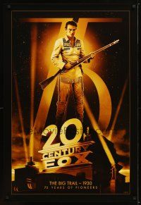 1t015 20TH CENTURY FOX 75TH ANNIVERSARY commercial poster '10 John Wayne in Big Trail!