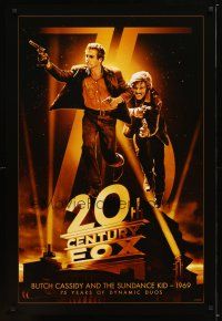 1t005 20TH CENTURY FOX 75TH ANNIVERSARY commercial poster '10 Butch Cassidy and the Sundance Kid!