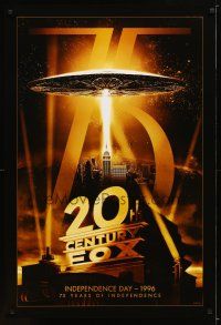 1t012 20TH CENTURY FOX 75TH ANNIVERSARY commercial poster '10 image from Independence Day!